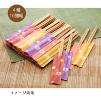 杉利休割箸　40膳　小江戸しぼり箸袋入