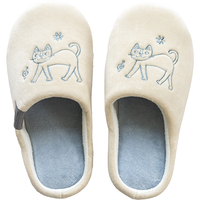 おかべてつろう　スリッパ　ベージュ