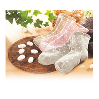 内側シルク2層ソックス　3色組　22〜25cm