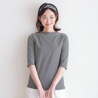 ボトルネックプルオーバー　ブラック×オフホワイト　L