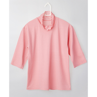 ひんやり涼感ハイネックTシャツ　M〜L　サクラ
