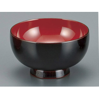 腰高汁椀　本溜内朱