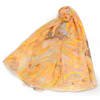 着やせ美人のスカーフベスト　ペールオレンジ