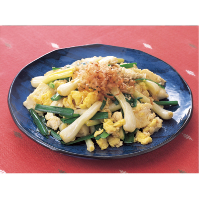 島らっきょうのチャンプルー風炒め