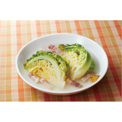 春キャベツの蒸し煮