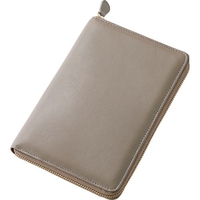 ラムレザーお薬手帳ケース　グレージュ