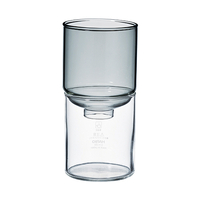 HARIO　ガラスの花器　透明ブラック