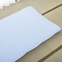 高島ちぢみ脱脂綿敷パッド　シングル　ブルー