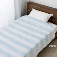 今治ジャガード織タオルケットシングル　サックス