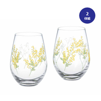 ペアフリーグラス　ミモザ・かすみ草　2個組