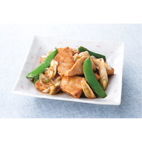 真かじきとスナップエンドウの炒めもの