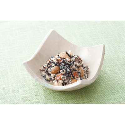 ひじき煮豆の白和え