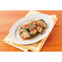 肉詰めゴーヤーの照り焼き