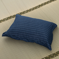 三河木綿三重織ガーゼピロケース　ネイビー
