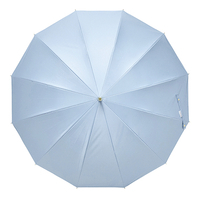 12本骨遮光ショート　江戸　浅縹