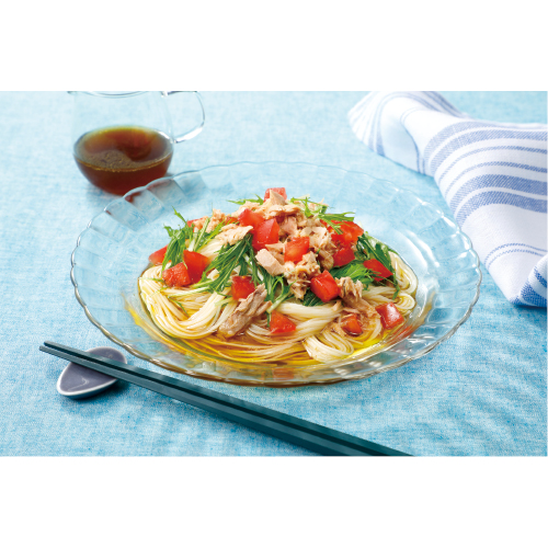 トマトツナそうめん