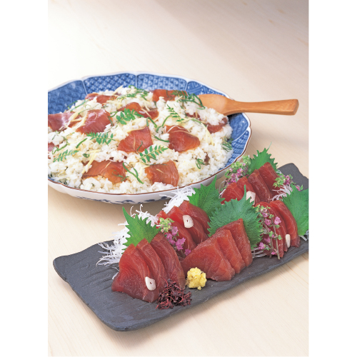 刺身と手こね寿司