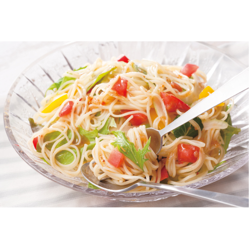 生野菜の冷製スパゲティ