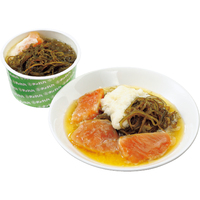 北海道産秋鮭ネバネバ山かけ丼の具