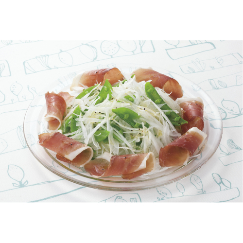 新玉ねぎと生ハムのカルパッチョ