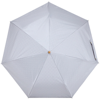 7本骨遮光折りたたみ傘　江戸　銀灰