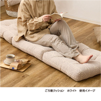 宅配　インド綿ごろ寝　クラック　50×150　ホワイト