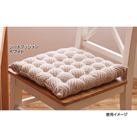 インド綿シートクッション　クラック　40×40　ホワイト