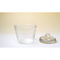 手造り風硝子の一夜漬け器（重石付）1個