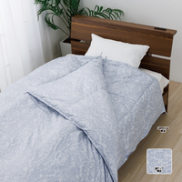 宅配羽毛ふとん作り直し　エクセレント掛W⇒二枚合せ掛W　青系