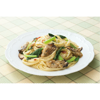 牡蠣と小松菜のパスタ