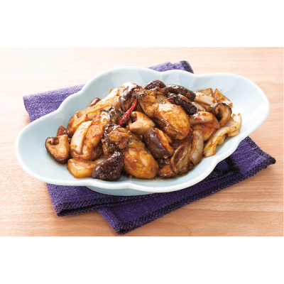 牡蠣の甜麺醤炒め