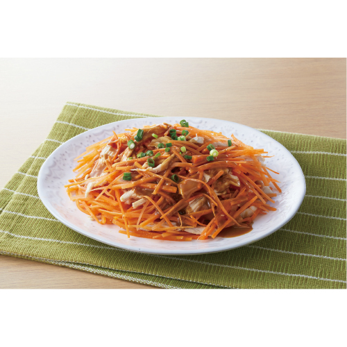 人参のバンバンジー風