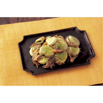 そら豆丸ごと炒め