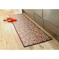 い草キッチンマット　カラフル　レッド　48×180