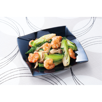 チンゲン菜とえびの塩炒め