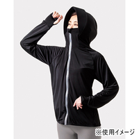 UVプロテクトパーカー　シャイン　ブラック　M