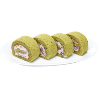 緑茶と小豆の米粉ロールケーキ