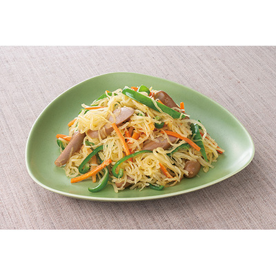 そうめんかぼちゃのバター醤油炒め