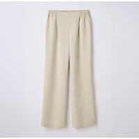 「お家で洗える」リラックスセミワイドパンツ　杢RBE　3L