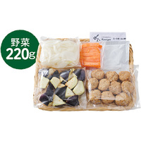 ミートボールと野菜のトマトソース炒め