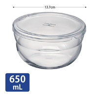 HARIO　ボウルップ耐熱ガラス保存ボウル　650ml