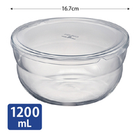 HARIO　ボウルップ耐熱ガラス保存ボウル　1200ml