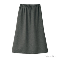 ゆったり楽ちんスカート　チャコールグレー　L