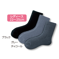 薄くてもあったかソックス　3色組　22〜25cm