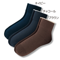 薄くてもあったかゴムなしソックス　3色組　22〜25cm