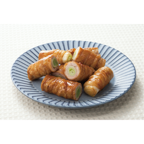 長ねぎの肉巻き メープルしょうゆ風味
