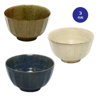 しのぎ茶碗　3色組