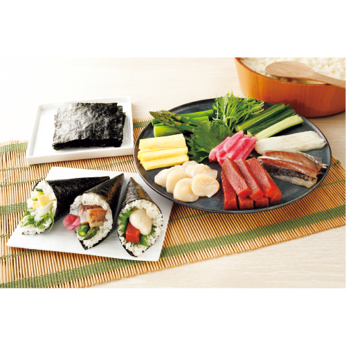 野菜と楽しむ手巻き寿司