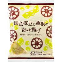 国産枝豆と蓮根の寄せ揚げ