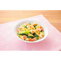 えびとチンゲン菜の野菜炒め